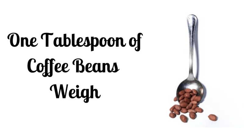 One Tablespoon of Coffee Beans Weigh