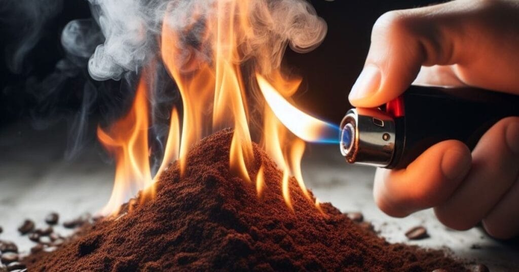 Is Burning Coffee Grounds Toxic