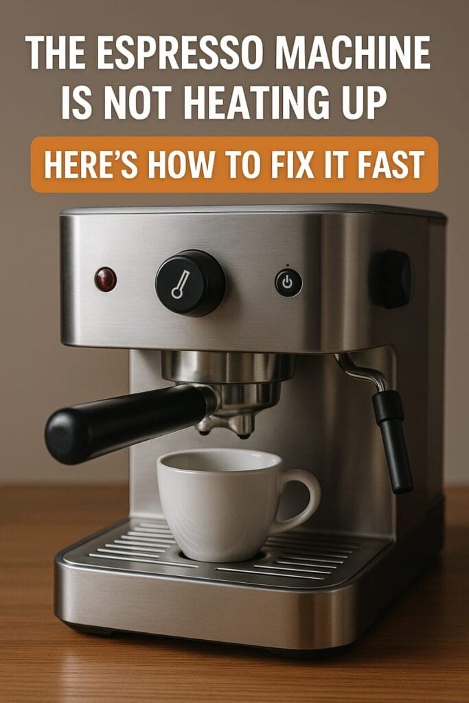Espresso machine not heating up issue