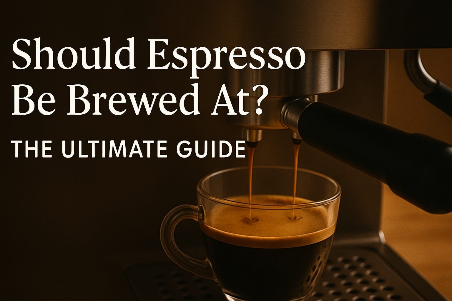 What temperature should espresso be brewed at